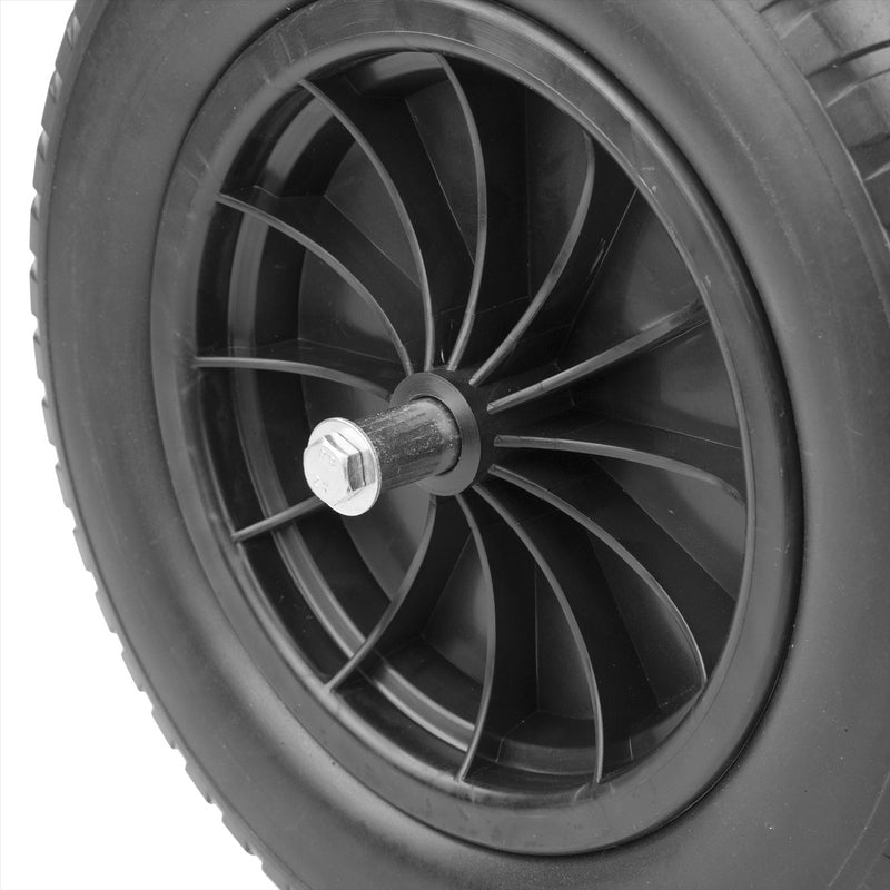 KCT Wheelbarrow Wheels 14" & Axle 128x20mm
