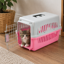 KCT Portable Plastic Pet Carrier Box Cat Dog Puppy Animal Cages