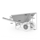 KCT 160L XL Twin Wheelbarrow