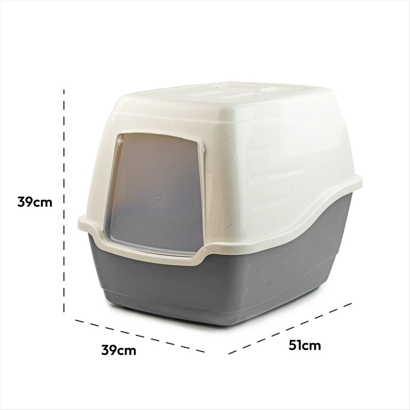 KCT Large Enclosed Hooded Cat Litter Tray/Pet Loo