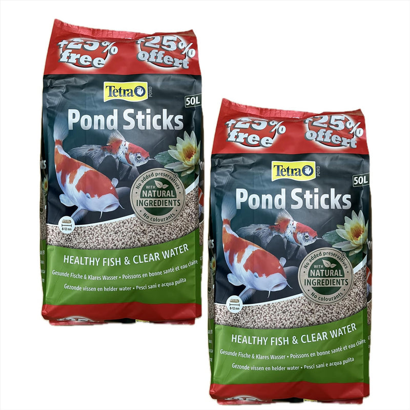 40L  + 25% Extra Fill (50L Total) Tetra Floating Pond Sticks Koi Fish Food Bag