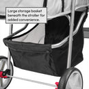 Hooded Pet Stroller - Grey