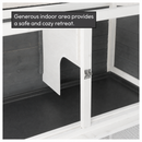 KCT Ancona 4ft Rabbit Hutch with Extended Run - Grey