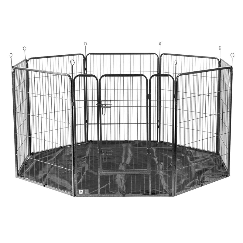 8 Side Heavy Duty Pet Play Pens Run with Optional Base / Cover