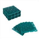 KCT Green Garden Path and Patio Decking Interlocking Tiles - 5 Pieces
