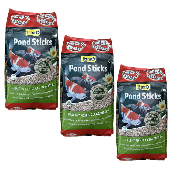 40L  + 25% Extra Fill (50L Total) Tetra Floating Pond Sticks Koi Fish Food Bag