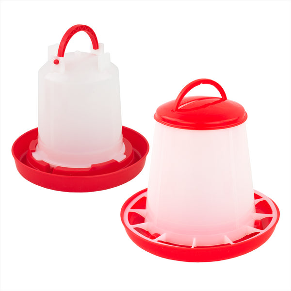 KCT Chicken Feeder & Drinker Set 1kg/1L