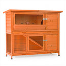 KCT Milan Large Two Tier Rabbit Hutch with Enclosed Run