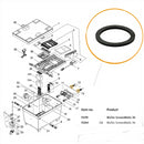 Oase - Part - 19506 - Replacement Rubber Hosetail Gasket for Biotec Screenmatic Filters