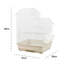 KCT Santiago Small Exotic Bird Travel Cage - White