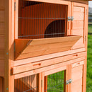 KCT Milan Large Two Tier Rabbit Hutch with Enclosed Run