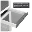 KCT Ancona 4ft Rabbit Hutch with Extended Run - Grey