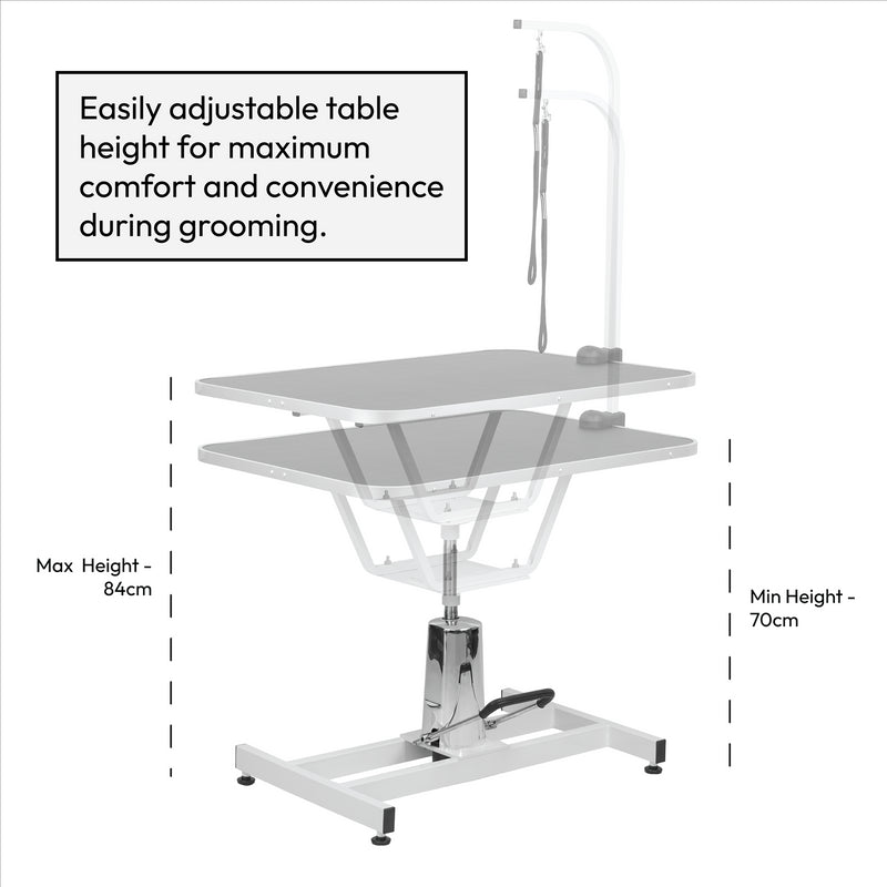 KCT Standard Hydraulic Adjustable Pet Grooming Table