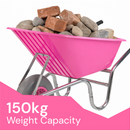 Complete Garden 110L Wheelbarrow - Pink