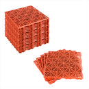 KCT Coloured Garden Path and Patio Decking Interlocking Tiles - Pack of 5