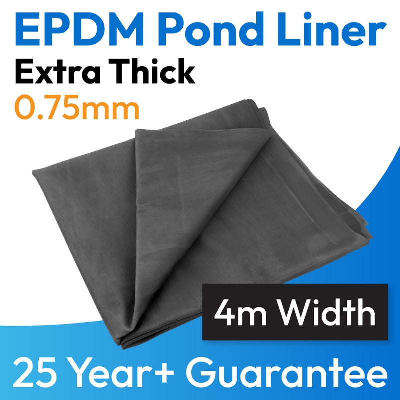 Epalyn (EPDM) Pond Liner- 4m width