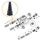 Oase - Part 34056 Replacement Stepped Hose Tail Nozzle 2 Inch