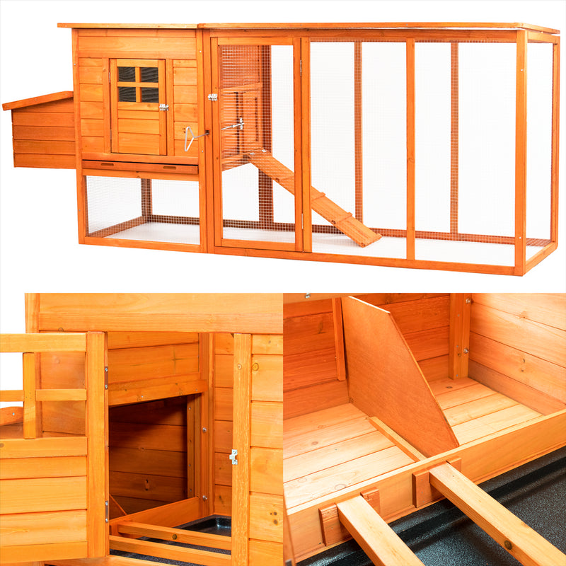 KCT Barcelona Extra Large 8FT Chicken Coop and run