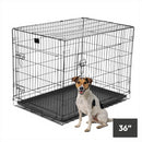 KCT Folding Pet Crates with Plastic Tray
