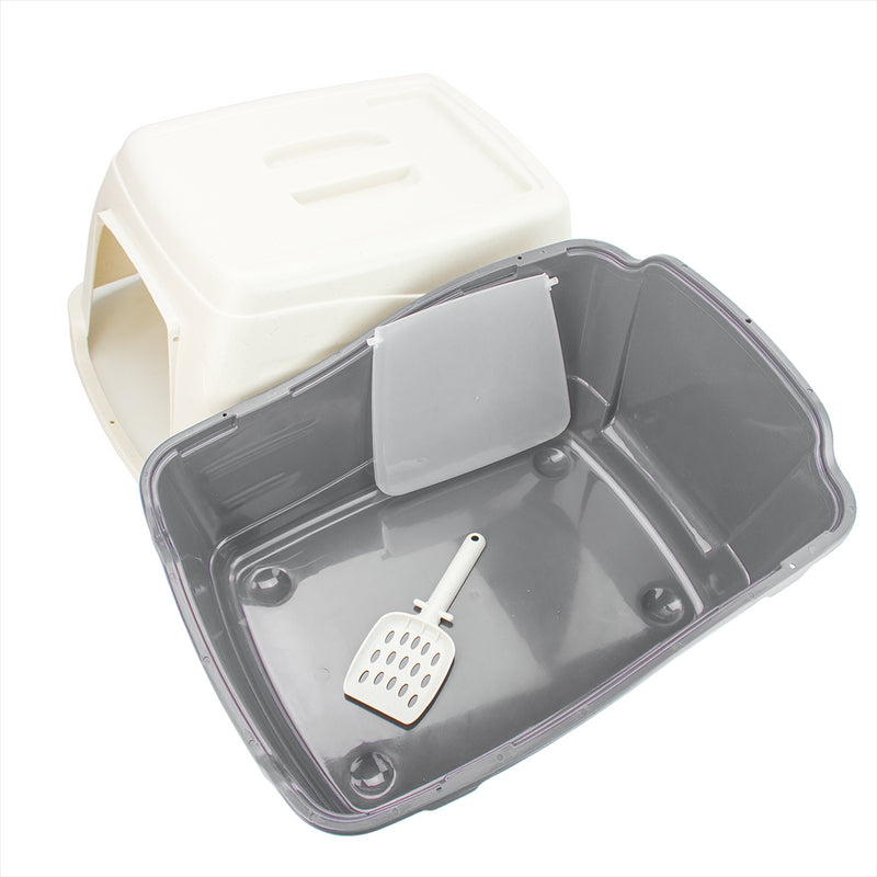 KCT Large Enclosed Hooded Cat Litter Tray/Pet Loo