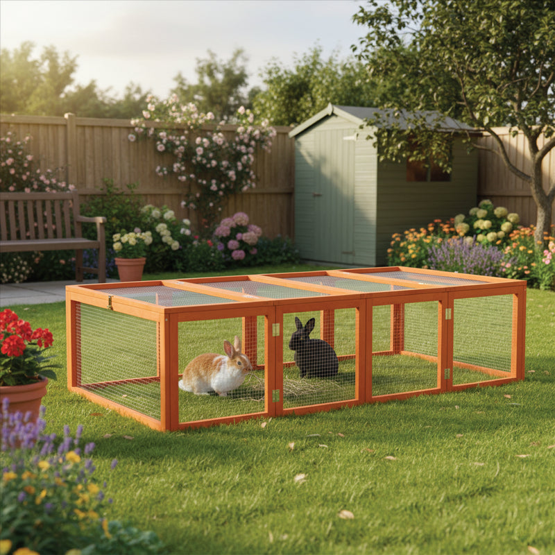 KCT 6ft Wooden Folding Pet Run