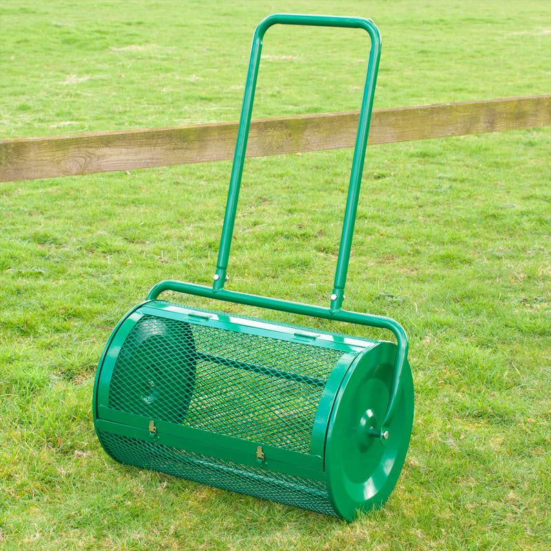 KCT Rolling Garden Lawn Compost Spreader - 76L