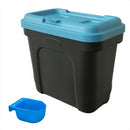 KCT 2 Pack 15L Pet Food Container – Green & Blue