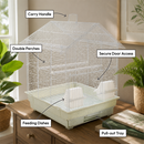 KCT Lima Plus Exotic Portable Bird Small Cage - White