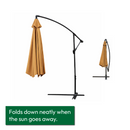 KCT 3m Large Cantilever Garden Parasols with Optional Base / Cover