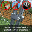 KCT Galvanised 6x3m Walk In Chicken Pet Run