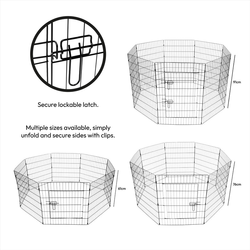 KCT Pet Play Pens- Portable Metal Pens or Run