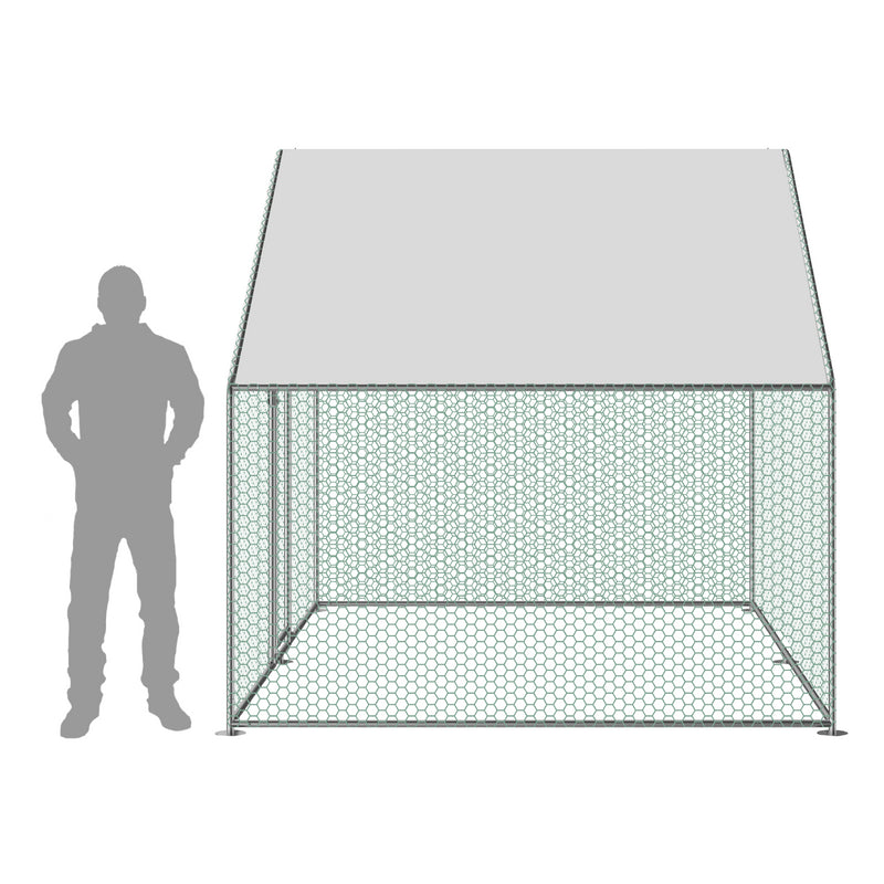 KCT Galvanised 2x3m Walk in Chicken Pet Run
