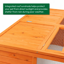 KCT 4x4 Square Wooden Rabbit Pet Run