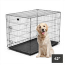 KCT Folding Pet Crates with Plastic Tray