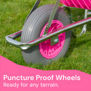 Complete Garden 110L Wheelbarrow - Pink
