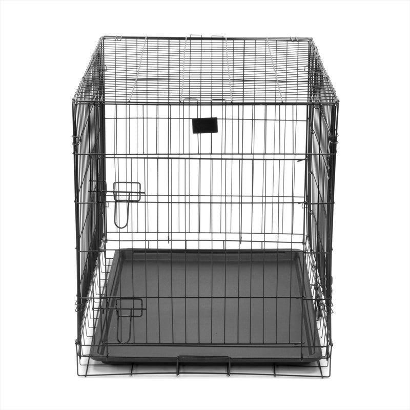 KCT Folding Pet Crates with Plastic Tray