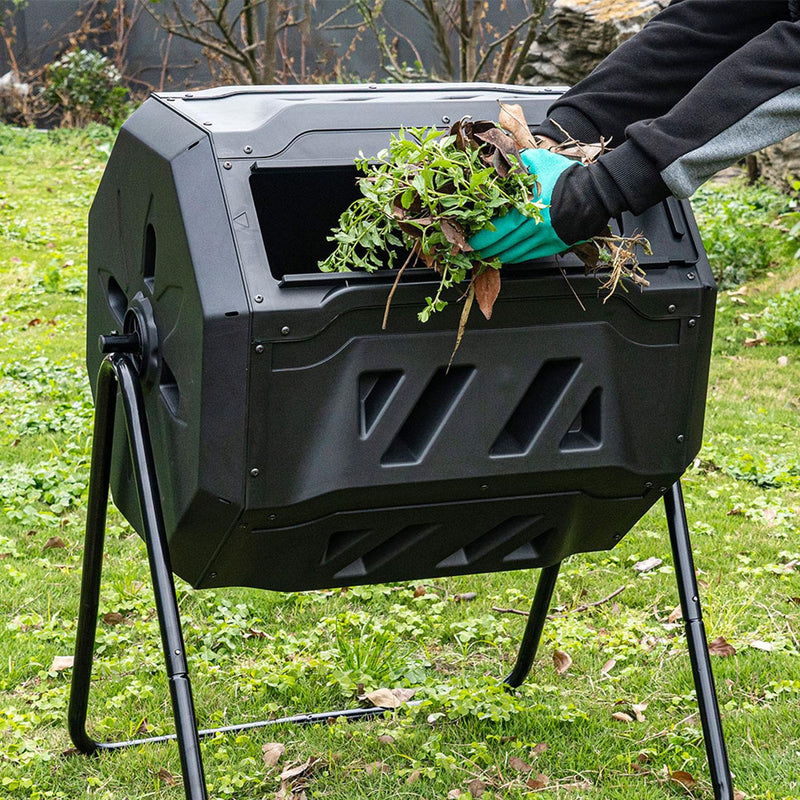Rotating Garden Compost Tumbler - 160L