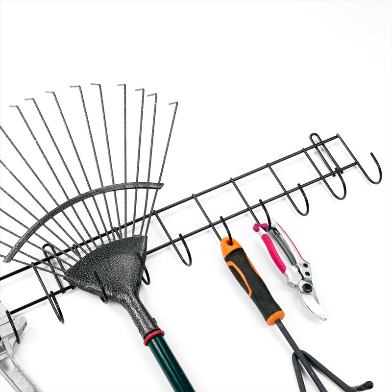 16 Hook Metal Tool Rack Organiser