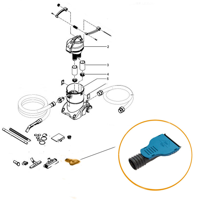 Oase Pontec- Part - 44010 Replacement Universal 90mm Ground Nozzle - PondoMatic/PondoVac