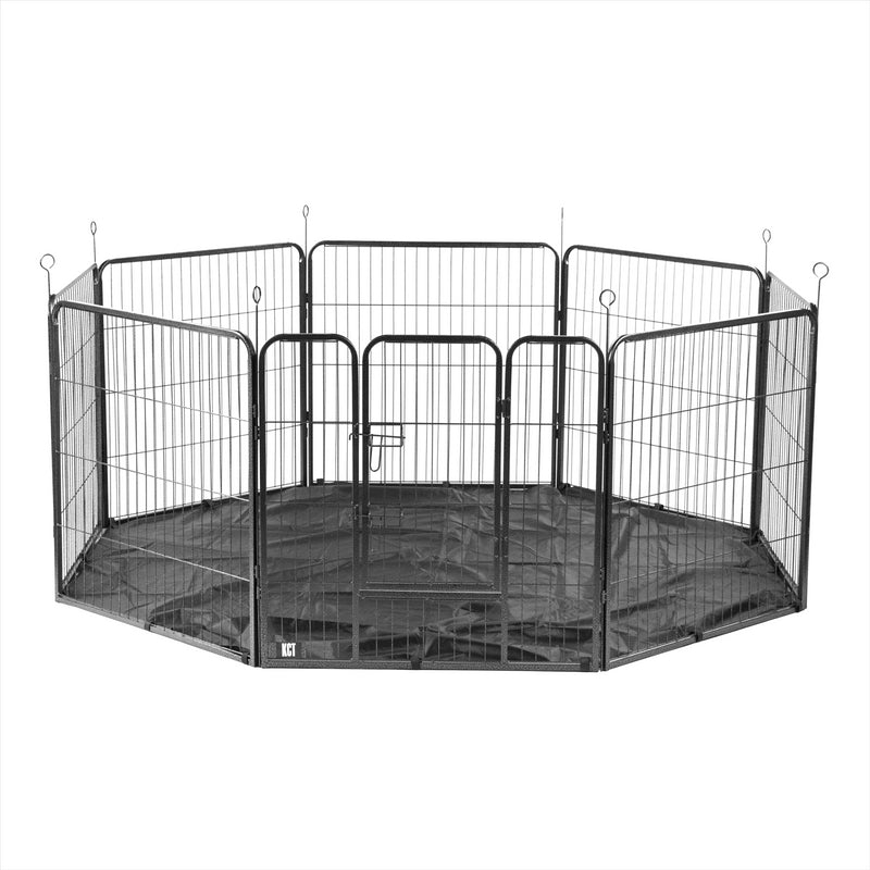 8 Side Heavy Duty Pet Play Pens Run with Optional Base / Cover