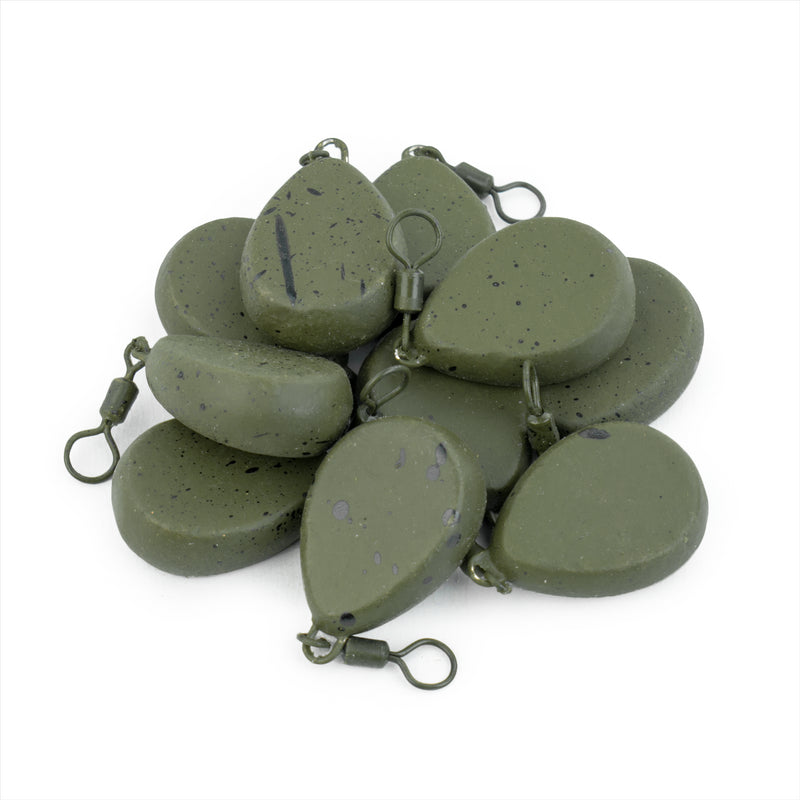 Flat Pear Lead Fishing Weights – 10 Pack, 70g Lead Fishing Weight