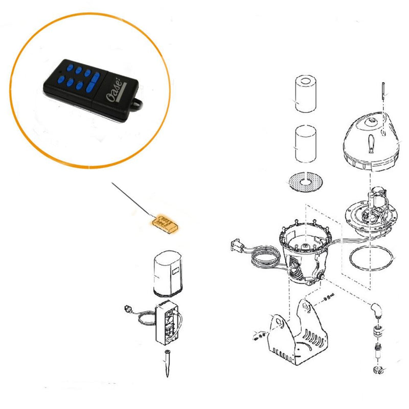 Oase - Part - 22653 Replacement Remote Control for InScenio FM Master