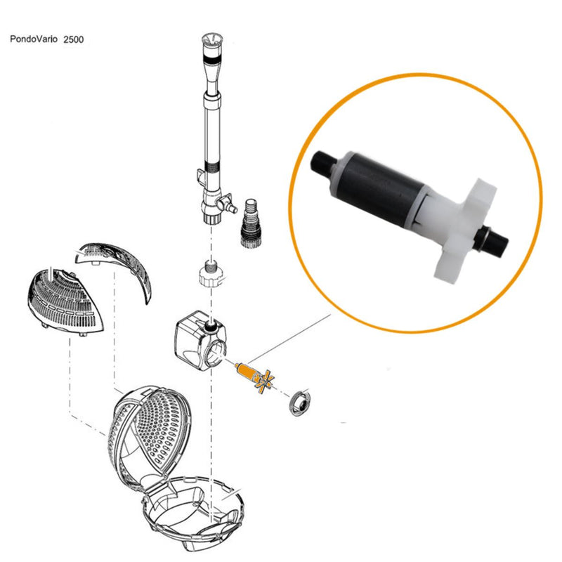 Oase/Pontec - Part - 18013 Replacement Impeller for Pond Pumps