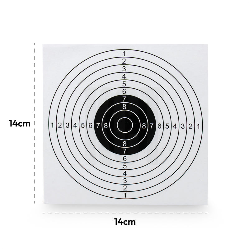 KCT 100/500/1000 x 14cm Shooting Target Card