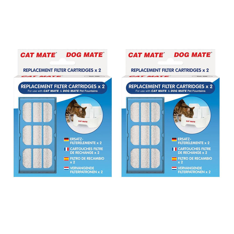 Replacement Carbon Filter Cartridges for Pet Mate Water Fountain