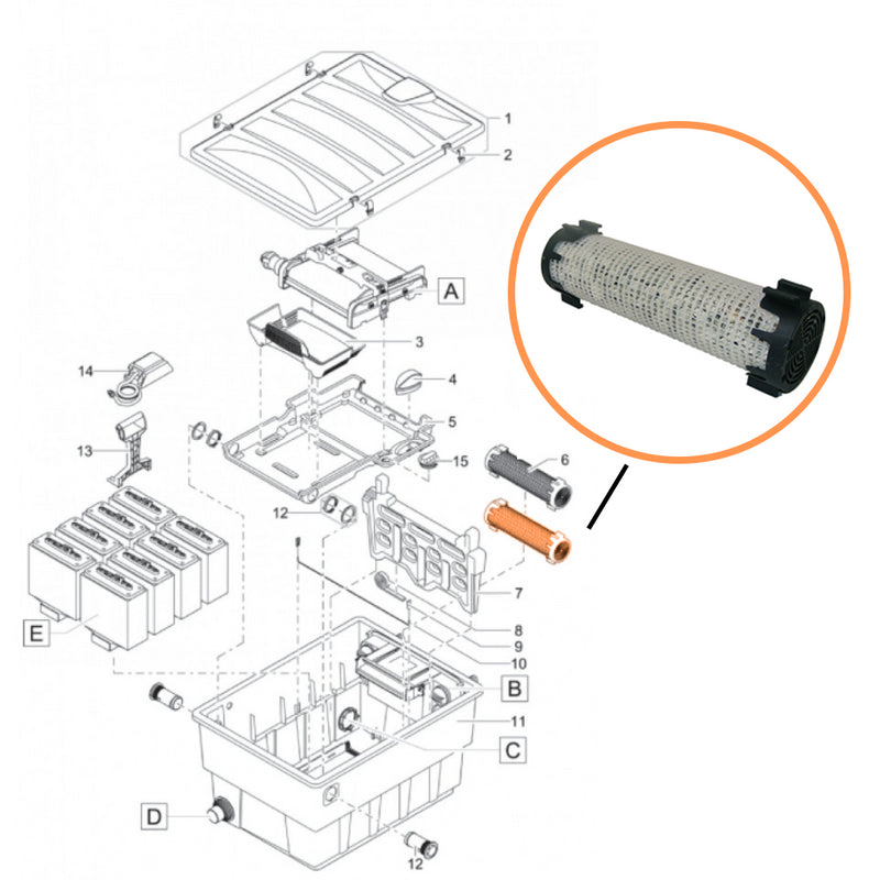 Oase 25507 Substrate Pipe Complete BioTec 18/36