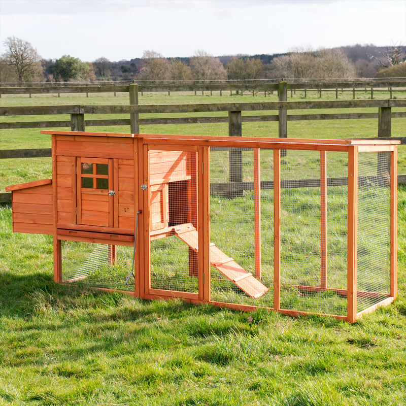 KCT Barcelona Extra Large 8FT Chicken Coop and run