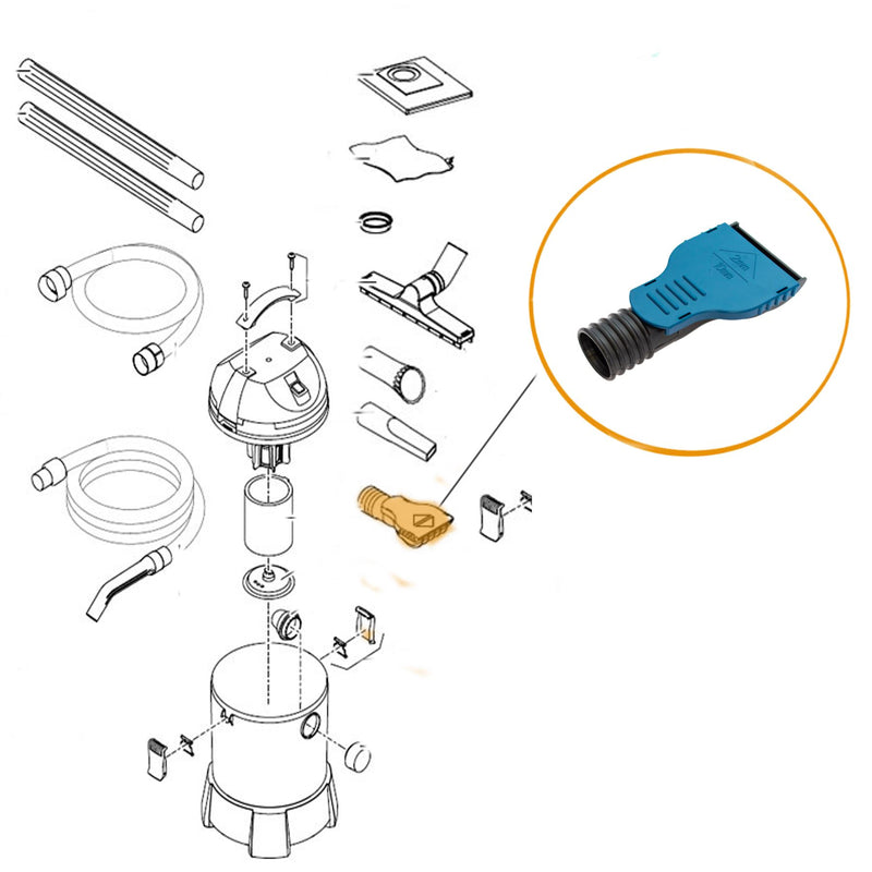 Oase Pontec- Part - 44010 Replacement Universal 90mm Ground Nozzle - PondoMatic/PondoVac