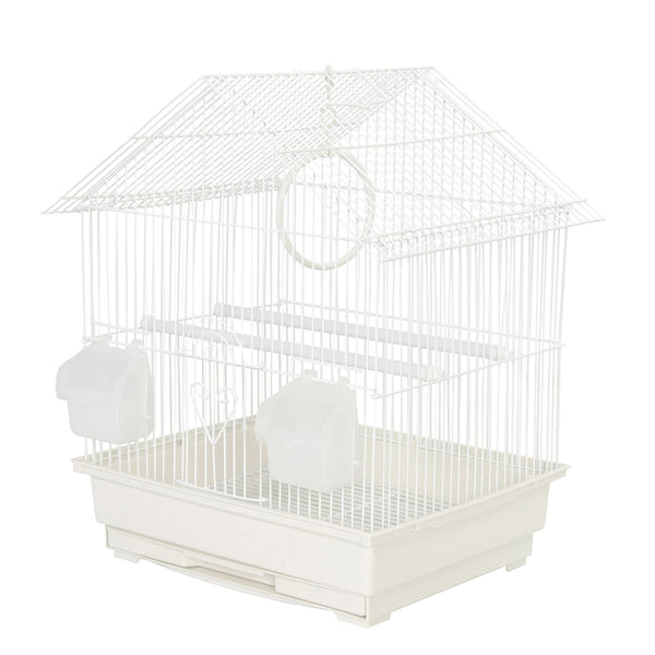 KCT Lima Small Exotic Bird Travel Cage - White