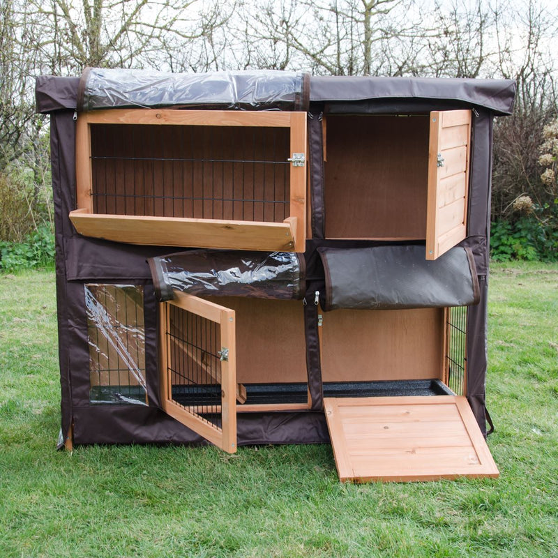 Large rabbit shop hutch cover